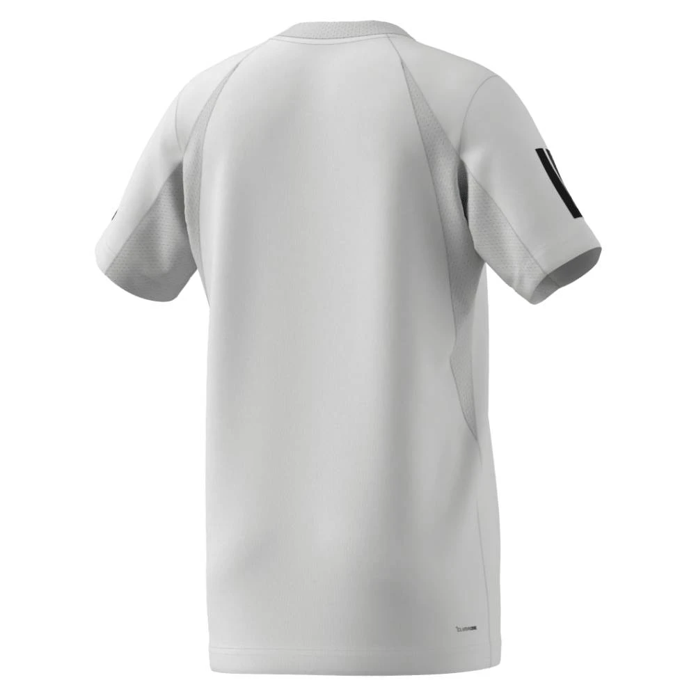 Adidas Boy's Club 3 Stripe Tee (White) 5 Adidas Boy's Club 3 Stripe Tee (White) - Image 5