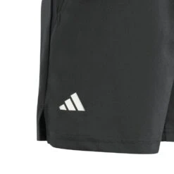 Adidas Boy's Club 3 Stripe Short (Black) 7 Adidas Boy's Club 3 Stripe Short (Black) -RacquetGuys Sales JI9254 6 APPAREL Photography DetailView3 transparent