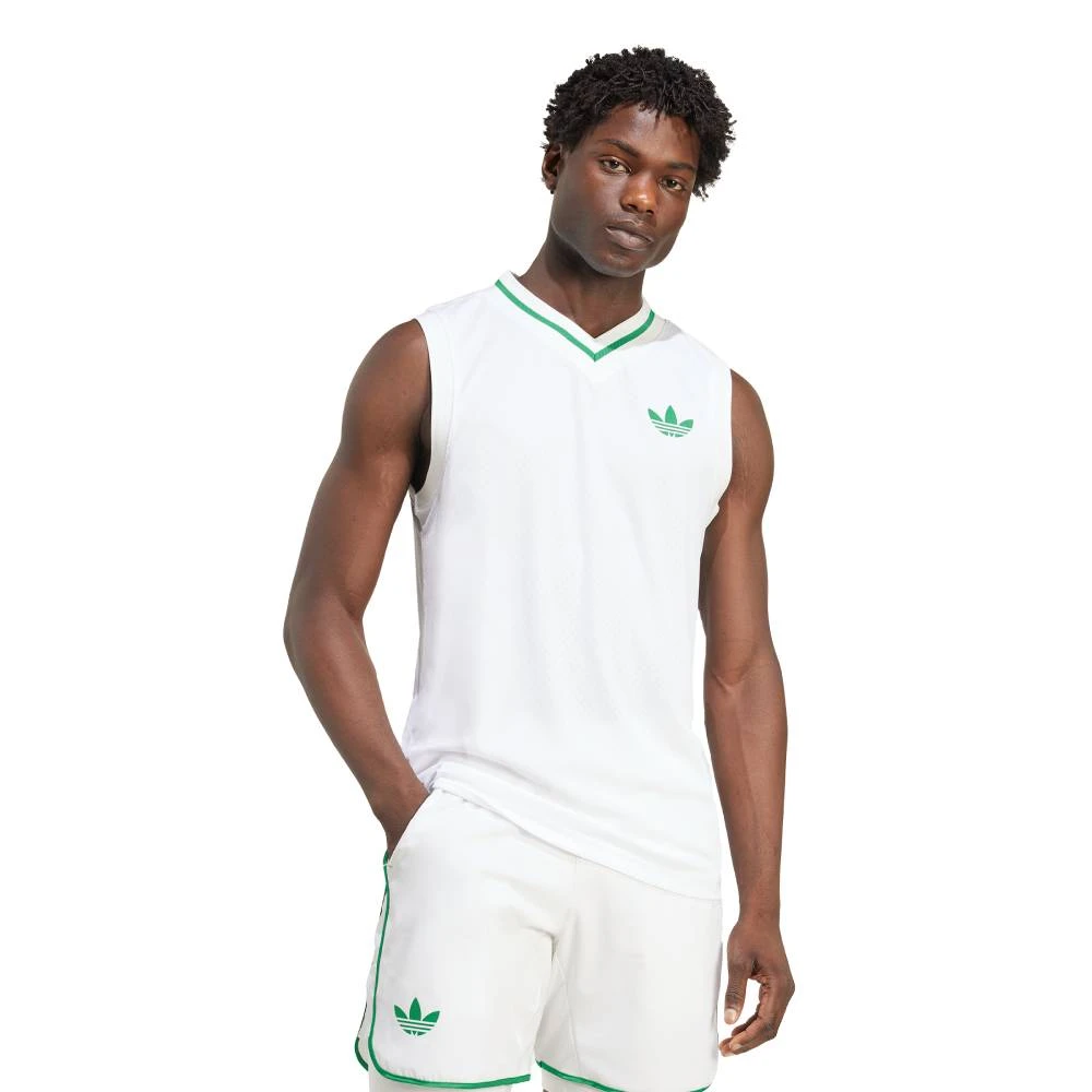 Adidas Men's Pro Tank Top (White) 1 Adidas Men's Pro Tank Top (White)
