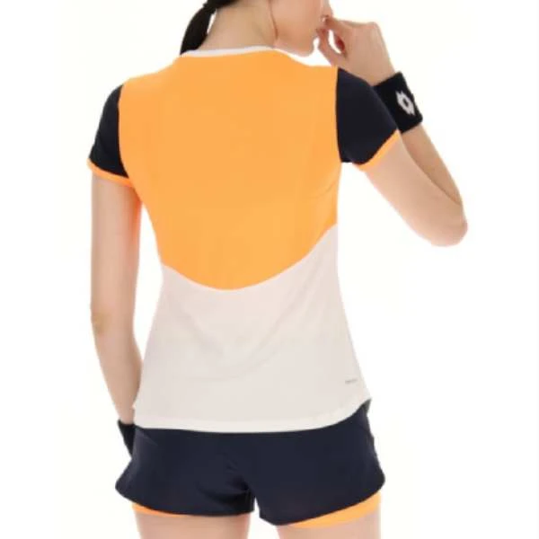 Lotto Women's Top IV Tee Top (Bright White/Orange) 2 Lotto Women's Top IV Tee Top (Bright White/Orange) - Image 2