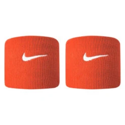 Nike Tennis Premier Wristbands 2 Pack (Orange/White)