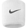 Nike Swoosh Wristbands (White/Black)