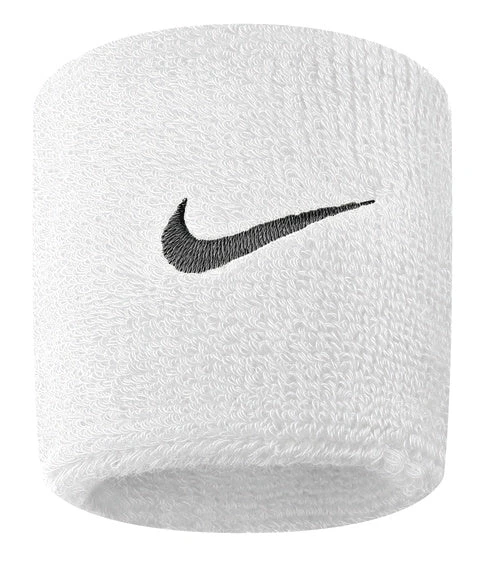 Nike Swoosh Wristbands (White/Black) 1 Nike Swoosh Wristbands (White/Black)
