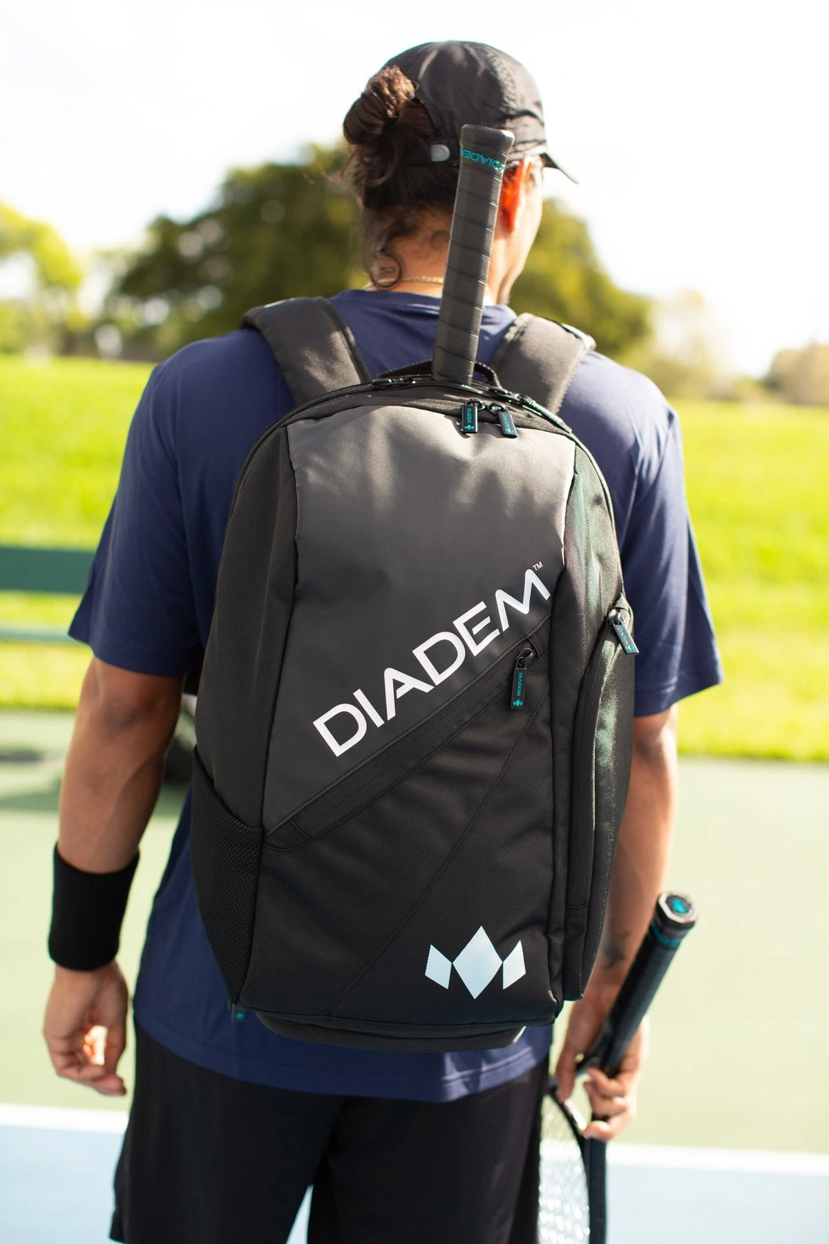 Diadem Nova Tour Backpack Racquet Bag (Black/Chrome) 3 Diadem Nova Tour Backpack Racquet Bag (Black/Chrome) - Image 3