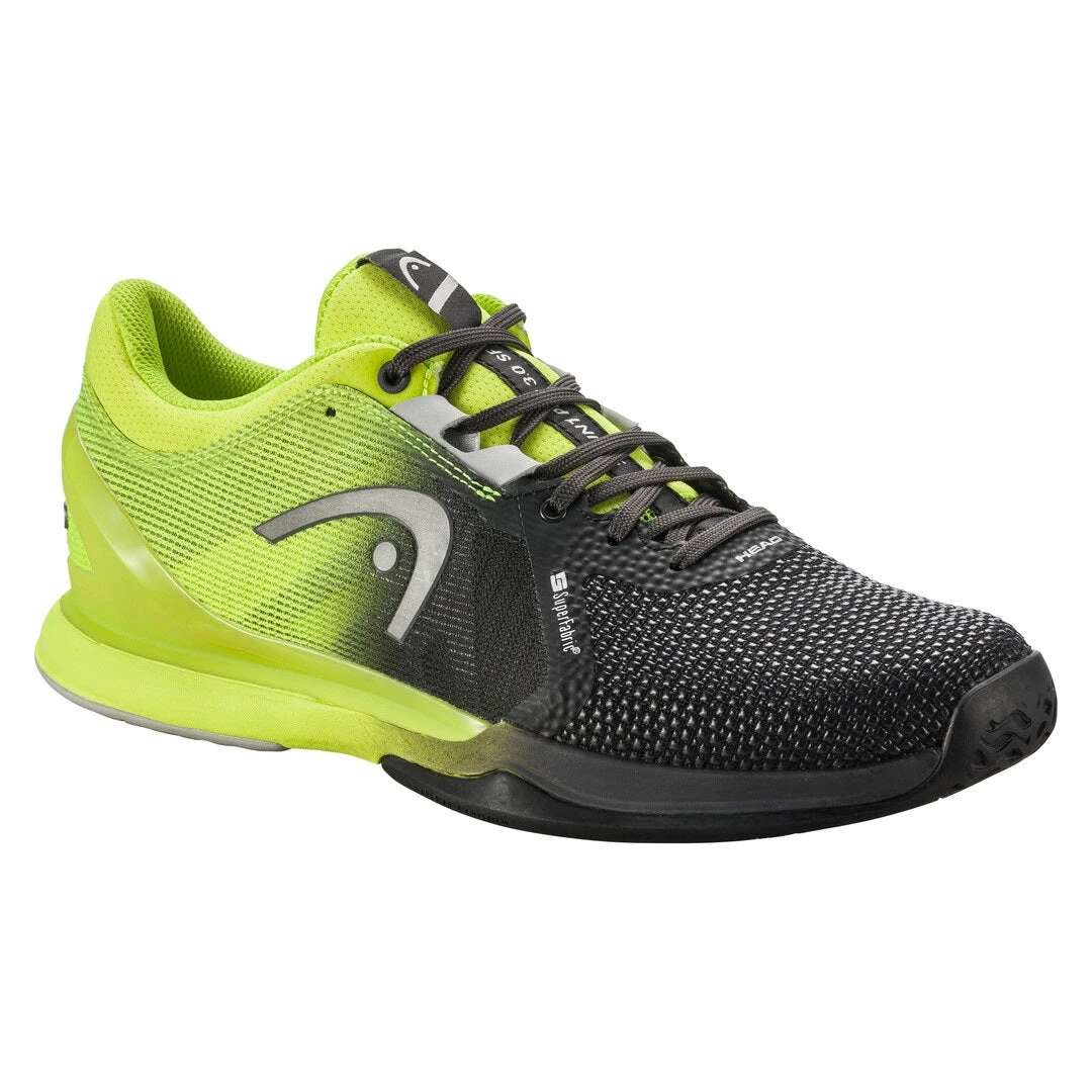 Head Sprint Pro 3.0 SF Men's Tennis Shoe (Black/Lime) 1 Head Sprint Pro 3.0 SF Men's Tennis Shoe (Black/Lime)