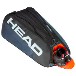 Head Tour Team Monstercombi 12 Pack Racquet Bag (Black/Grey) -RacquetGuys Sales Presentation TourTeam12RMonstercombiblack grey4