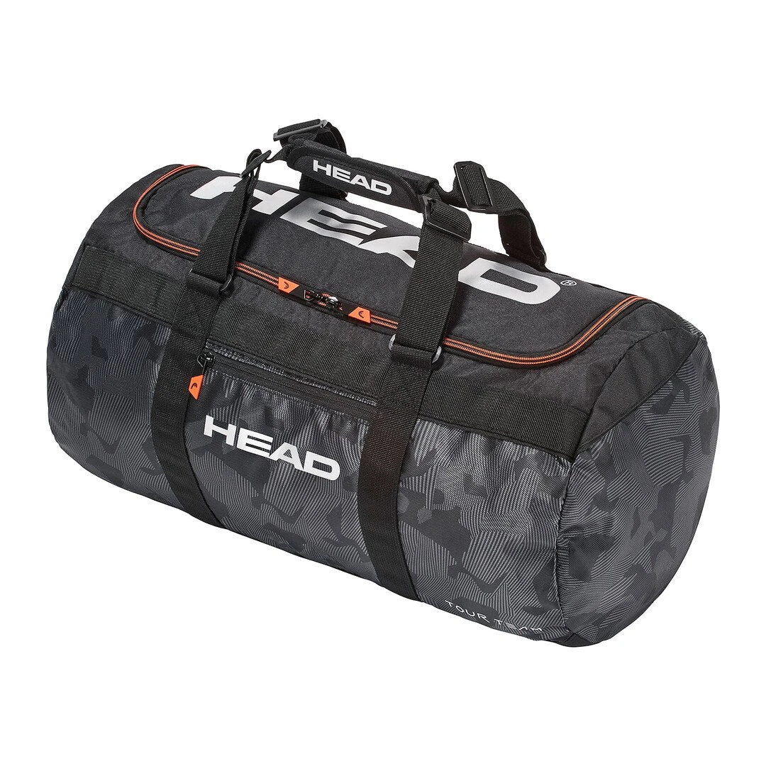 Head Tour Team Club Duffel Bag (Black/Silver) 1 Head Tour Team Club Duffel Bag (Black/Silver)