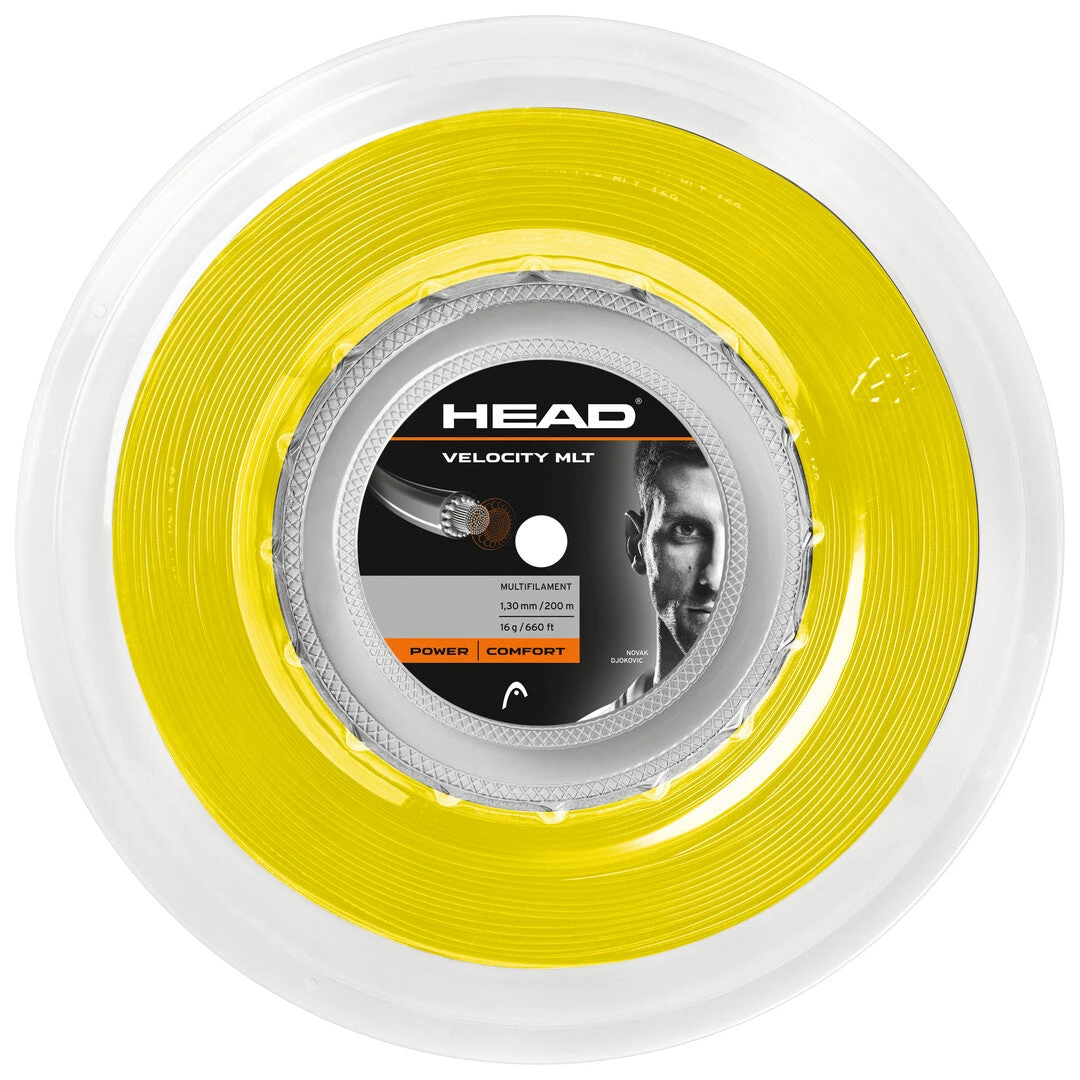 Head Velocity MLT 16/1.30 Tennis String Reel (Yellow) 1 Head Velocity MLT 16/1.30 Tennis String Reel (Yellow)