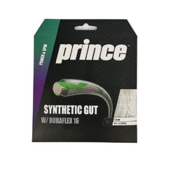 Prince Synthetic Gut 16/1.30 Duraflex Tennis String (White) -RacquetGuys Sales Prince Synthetic Gut Duraflex 16 White