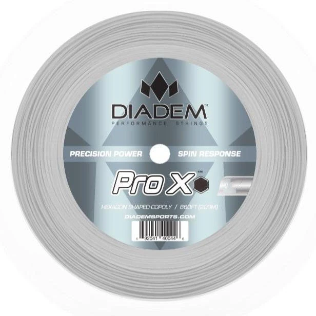 Diadem Pro X 16/1.30 Tennis String Reel (Silver) 1 Diadem Pro X 16/1.30 Tennis String Reel (Silver)