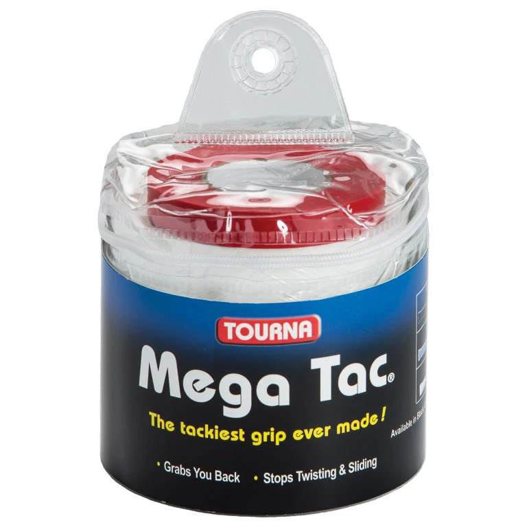 Tourna Mega Tac Overgrip Travel 30 Pack (White) 1 Tourna Mega Tac Overgrip Travel 30 Pack (White)