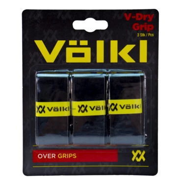 Volkl V-Dry Overgrip 3 Pack (Black) 1 Volkl V-Dry Overgrip 3 Pack (Black)