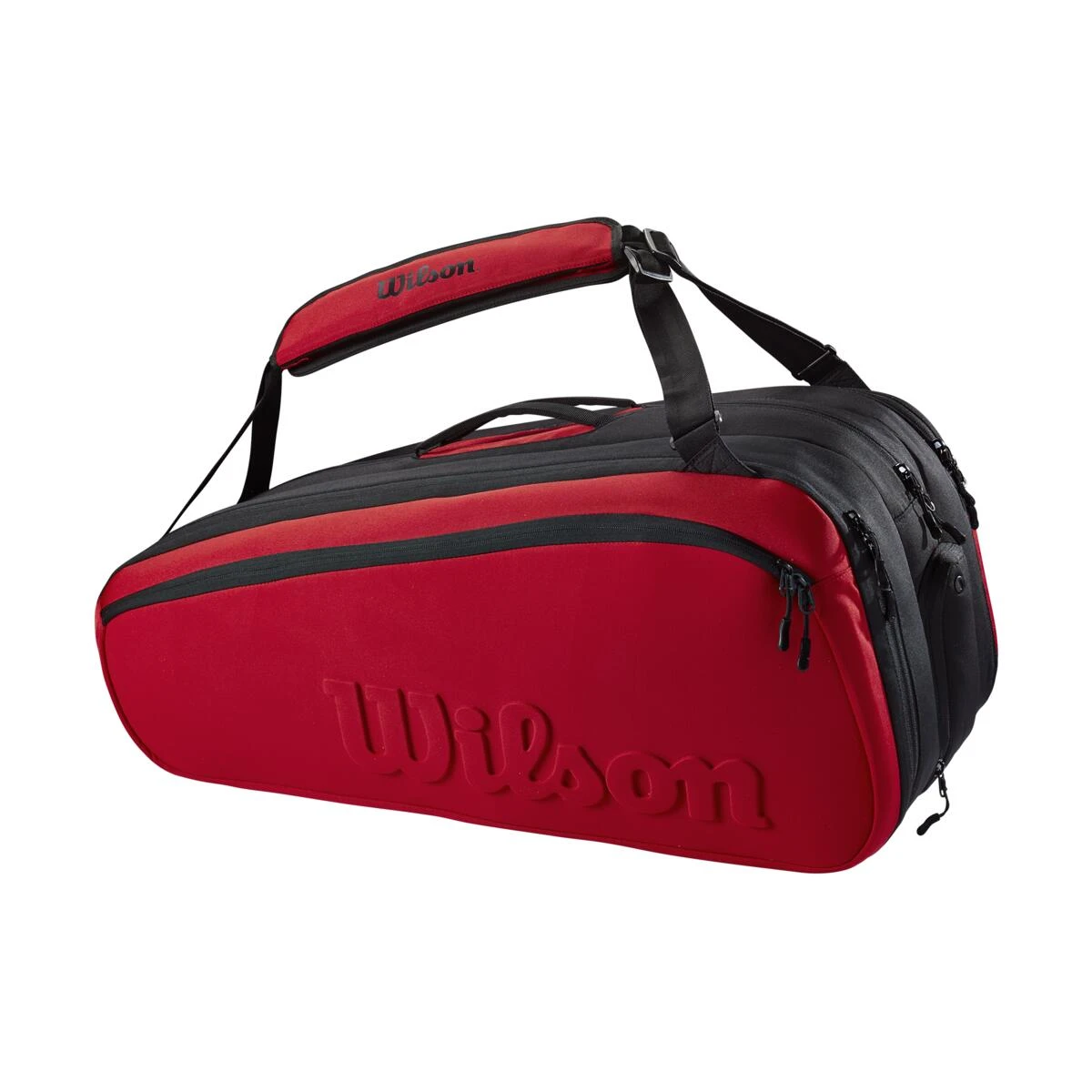 Wilson Clash V2 Super Tour 15 Pack Racquet Bag (Red/Black) 2 Wilson Clash V2 Super Tour 15 Pack Racquet Bag (Red/Black) - Image 2