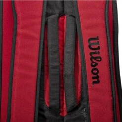Wilson Clash V2 Super Tour 6 Pack Racquet Bag (Red/Black) -RacquetGuys Sales WR8016501 4 Super Tour Clash 6PK RD BL.png.cq5dam.web .1200.1200
