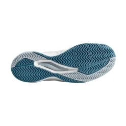 Wilson Rush Pro 3.0 Men's Tennis Shoe (White/Blue) -RacquetGuys Sales WRS324710 M Rush Pro 3 White PearlBlue Bluestone Sole