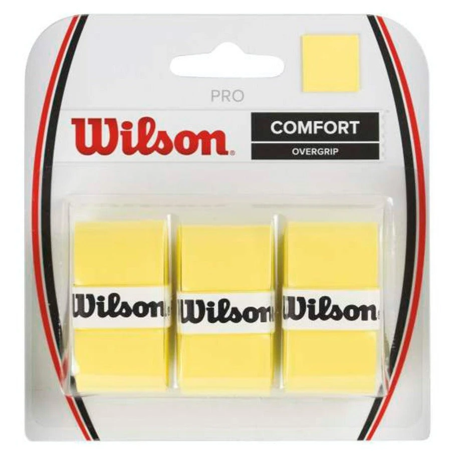 Wilson Pro Overgrip 3 Pack (Yellow) 1 Wilson Pro Overgrip 3 Pack (Yellow)