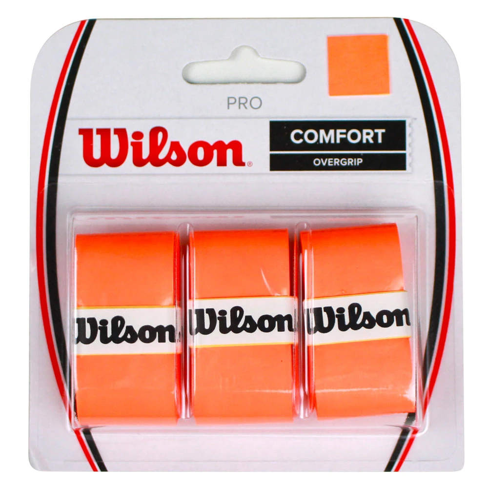 Wilson Pro Overgrip 3 Pack (Orange) 1 Wilson Pro Overgrip 3 Pack (Orange)