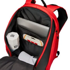 Wilson RF DNA Backpack Racquet Bag (Red/Black) 17 Wilson RF DNA Backpack Racquet Bag (Red/Black) -RacquetGuys Sales Wilson WR8005302 RF DNA Backpack Red Black 11