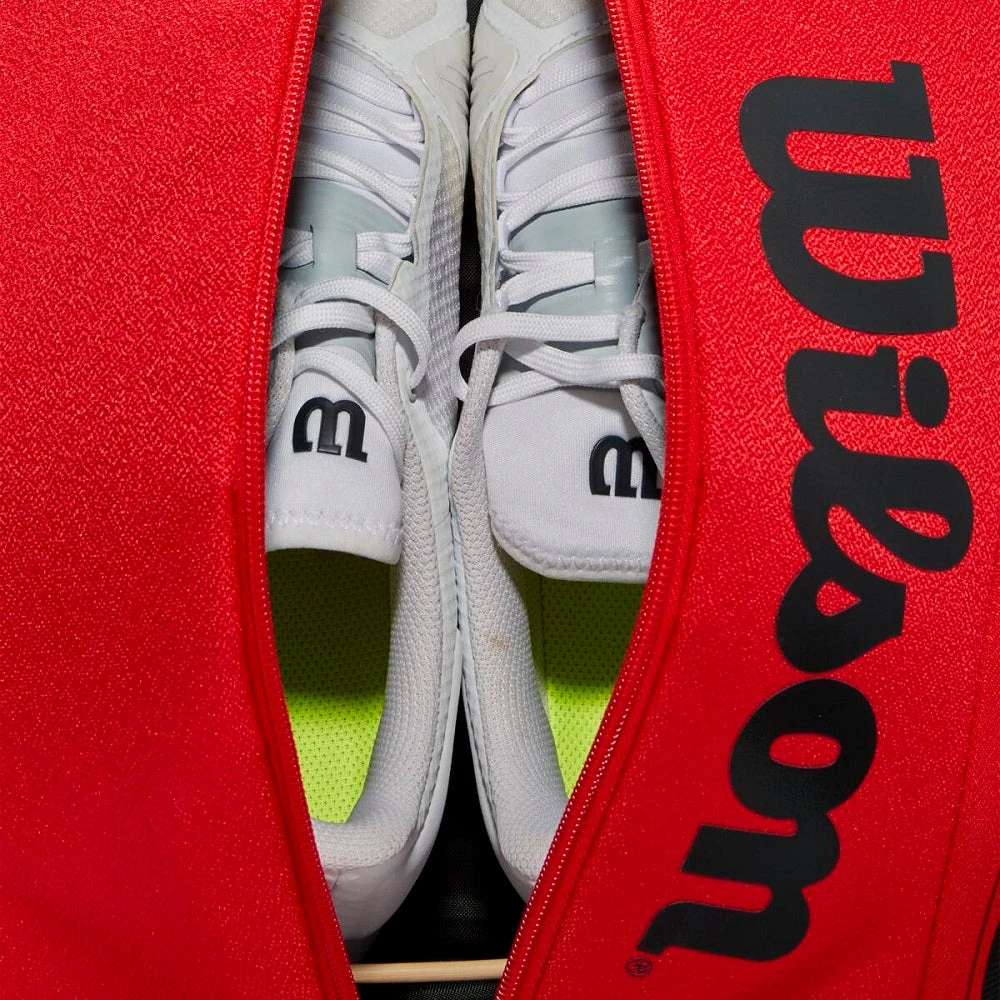 Wilson RF DNA Backpack Racquet Bag (Red/Black) 4 Wilson RF DNA Backpack Racquet Bag (Red/Black) - Image 4