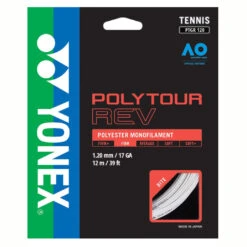 Yonex Poly Tour Rev 17/1.20 Tennis String (White)