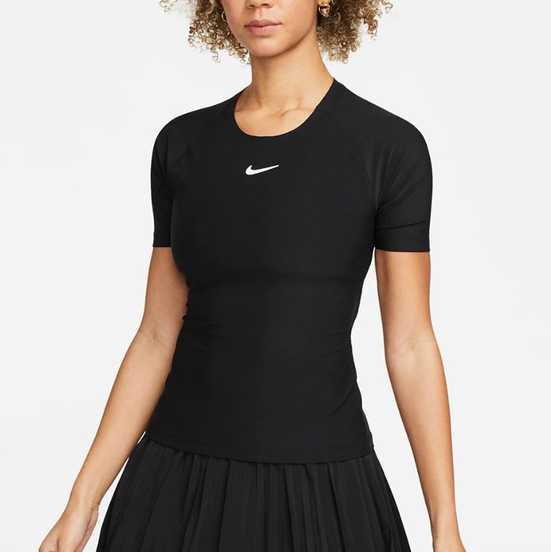Nike Women's Dri-FIT Advantage Top (Black/White) 1 Nike Women's Dri-FIT Advantage Top (Black/White)