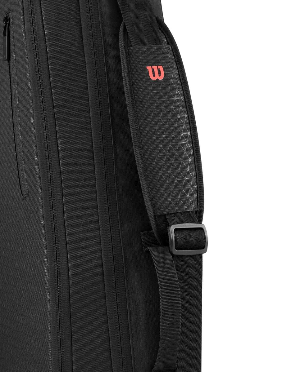 Wilson Clash V3 3 Pack Racquet Bag (Black/Infrared) 8 Wilson Clash V3 3 Pack Racquet Bag (Black/Infrared) - Image 8