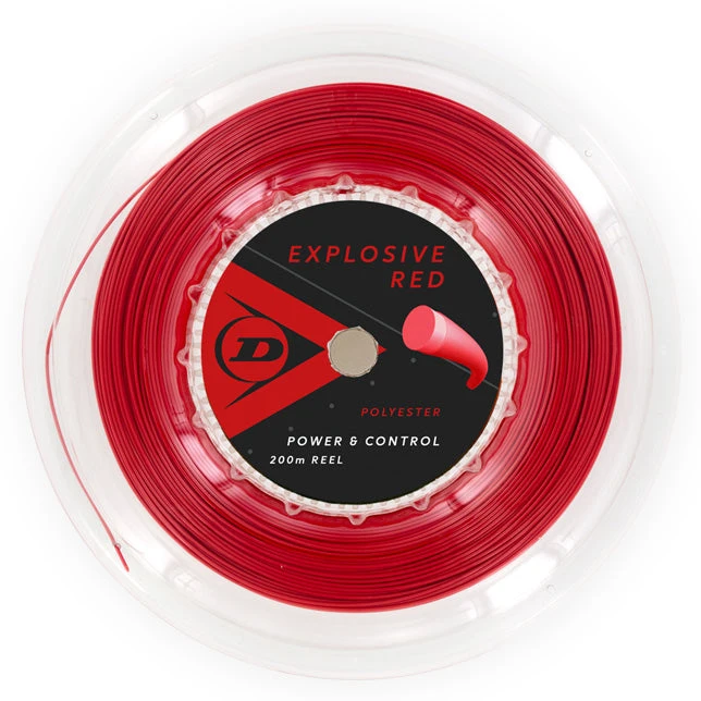 Dunlop Explosive Red 16/1.30 Tennis String Reel (Red) 1 Dunlop Explosive Red 16/1.30 Tennis String Reel (Red)