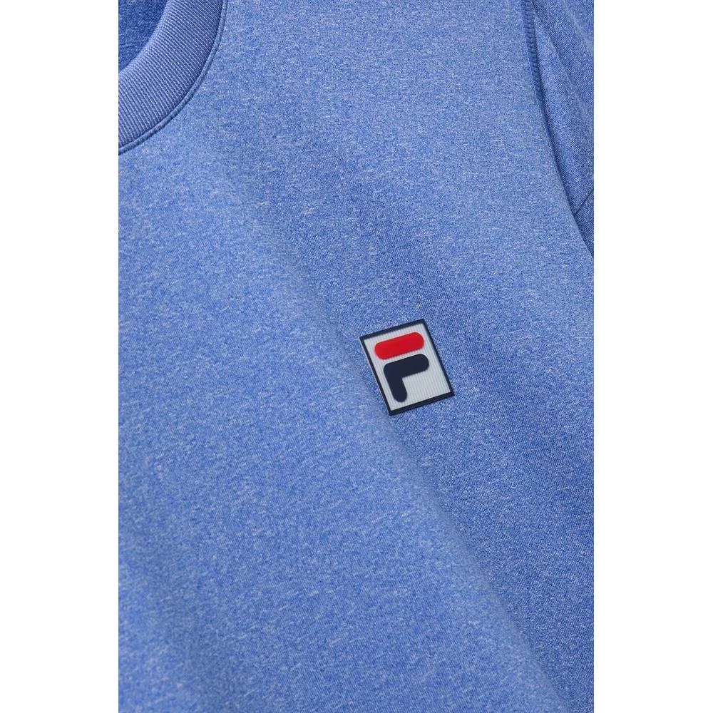 Fila Men's Scallop Hem Heather Crew Top (Dazzling Blue Heather) 5 Fila Men's Scallop Hem Heather Crew Top (Dazzling Blue Heather) - Image 5