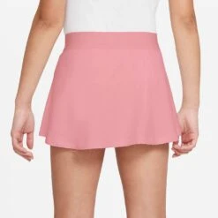 Nike Girls Dri-FIT Victory Flouncy Skirt (Elemental Pink/White) 5 Nike Girls Dri-FIT Victory Flouncy Skirt (Elemental Pink/White) -RacquetGuys Sales nike court victory gonna da tennis bambina elemental pink cv7575 698 B
