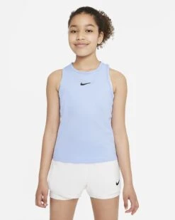 Nike Girls' Dri-FIT Victory Tank (Aluminum/White)