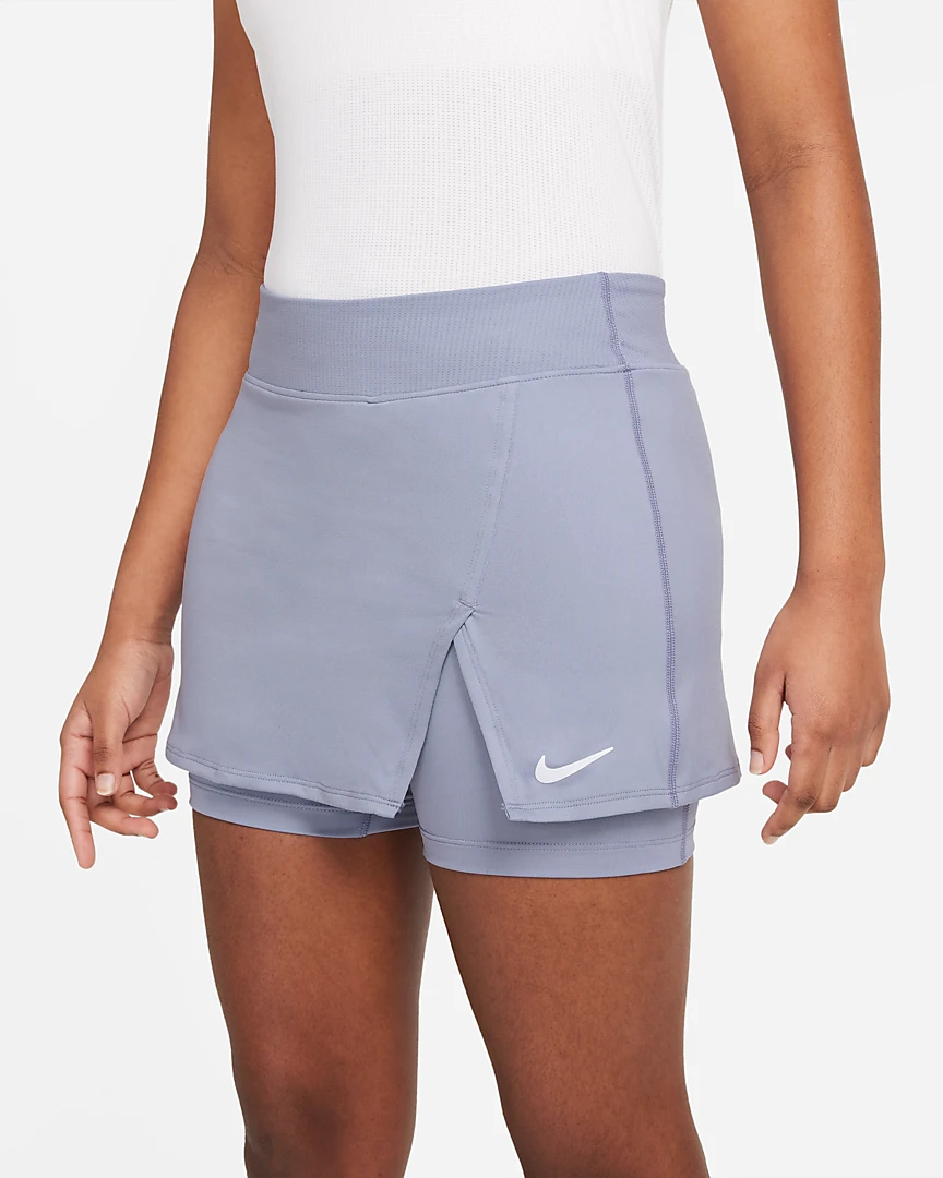 Nike Women's Dri-FIT Victory Stretch Skirt (Indigo Haze/White) 1 Nike Women's Dri-FIT Victory Stretch Skirt (Indigo Haze/White)