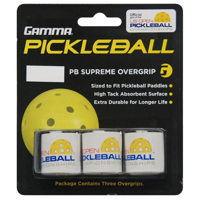Gamma Pickleball Supreme Overgrip 3 Pack (US Open) 1 Gamma Pickleball Supreme Overgrip 3 Pack (US Open)