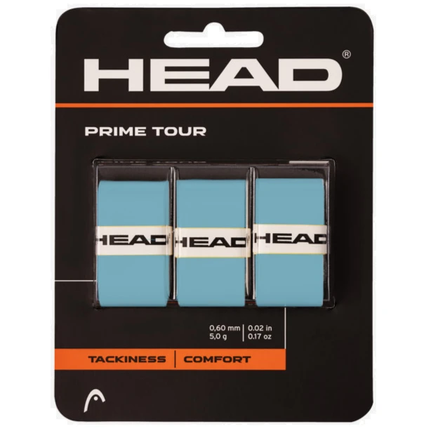 Head Prime Tour Overgrip 3 Pack Blue 1 Head Prime Tour Overgrip 3 Pack Blue