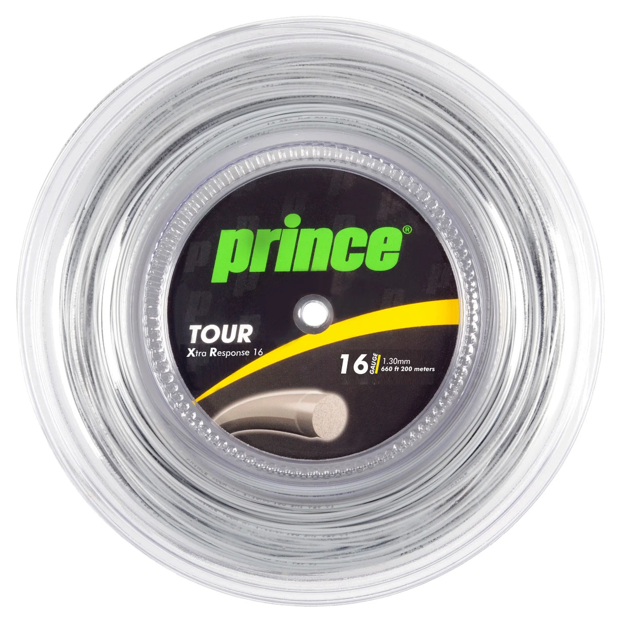 Prince Tour Xtra Response 16/1.30 Tennis String Reel (Silver) 1 Prince Tour Xtra Response 16/1.30 Tennis String Reel (Silver)