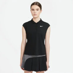 Nike Women's DRI-Fit Victory Polo (Black/White)