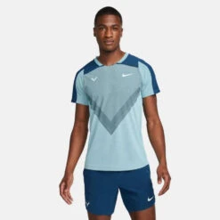 Nike Men's Court Dri FIT Advantage Rafa Top (Blue/White)