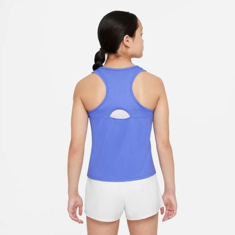 Nike Girl's Dri-FIT Victory Tank (Sapphire/White) 3 Nike Girl's Dri-FIT Victory Tank (Sapphire/White) - Image 3