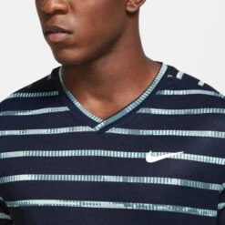 Nike Men's Dri-FIT Victory Print Top (Obsidian/White) -RacquetGuys Sales unnamed 2022 08 05T153246.167