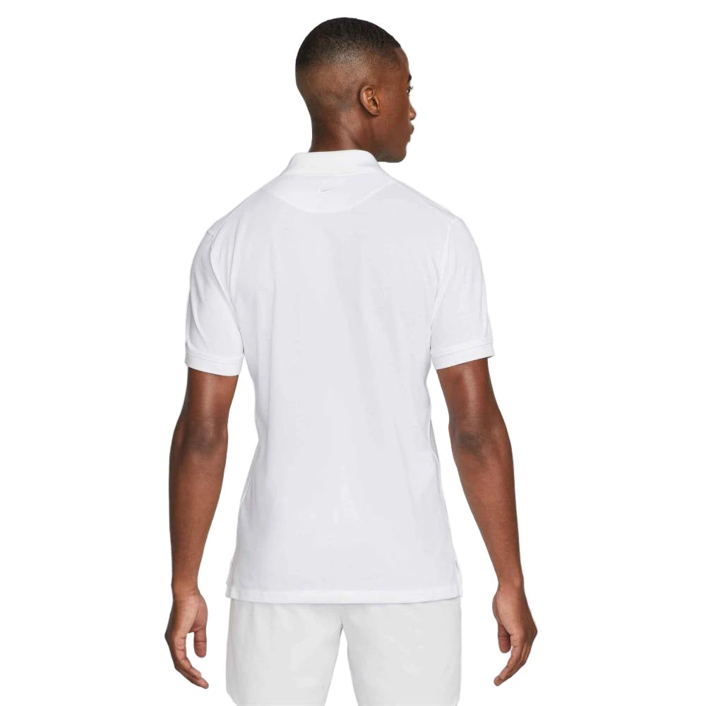 Nike Men's Dri-FIT Rafa Slim Polo Top (White) 2 Nike Men's Dri-FIT Rafa Slim Polo Top (White) - Image 2