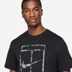 Nike Men's Garden Party Tee (Black) -RacquetGuys Sales unnamed 40