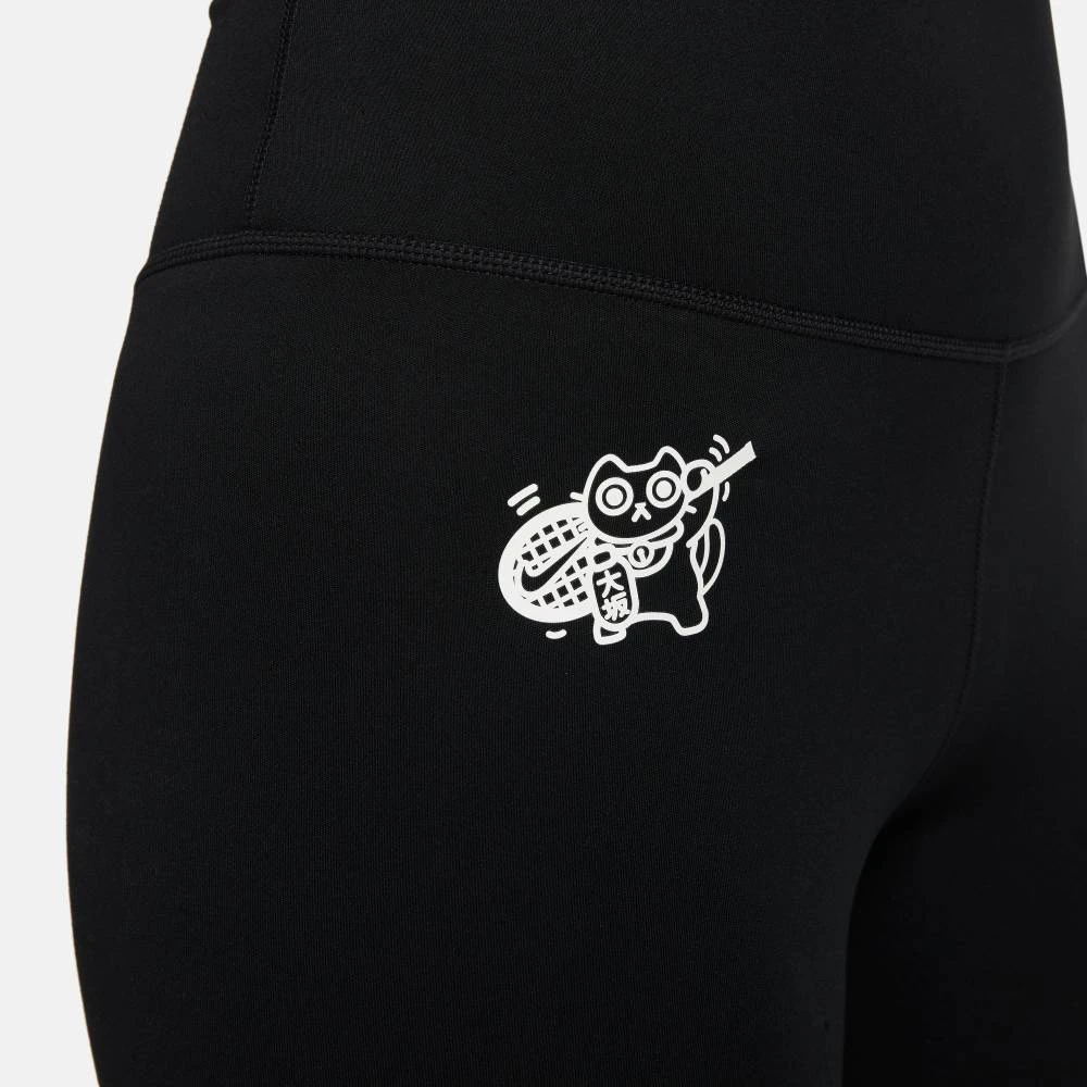 Nike Women's Naomi Osaka High-Waisted Cropped Tights (Black) 4 Nike Women's Naomi Osaka High-Waisted Cropped Tights (Black) - Image 4