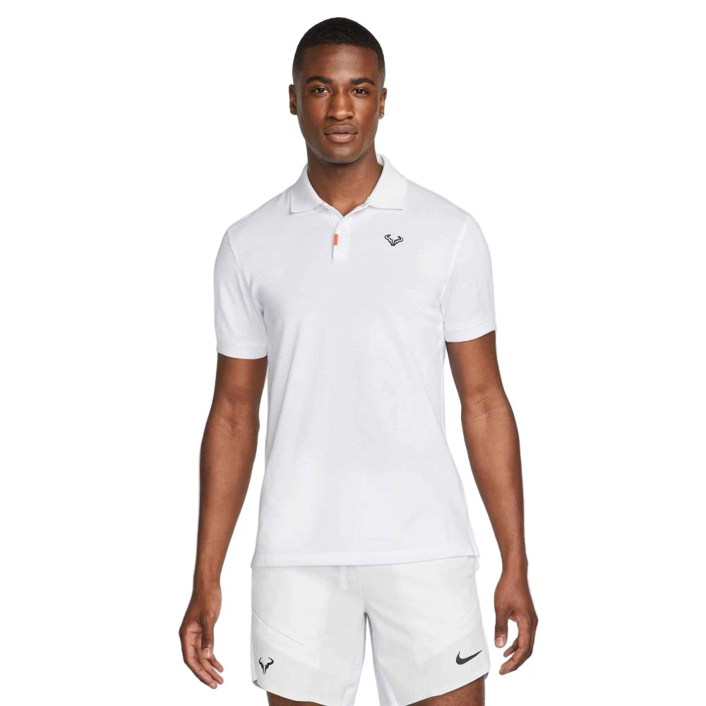 Nike Men's Dri-FIT Rafa Slim Polo Top (White) 1 Nike Men's Dri-FIT Rafa Slim Polo Top (White)