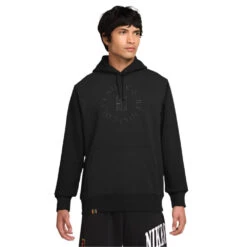 Nike Men's Dri-FIT Fleece Heritage Hoodie (Black/Anthracite)