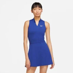 Nike Women's Dri-FIT Victory Dress (Deep Blue/White)