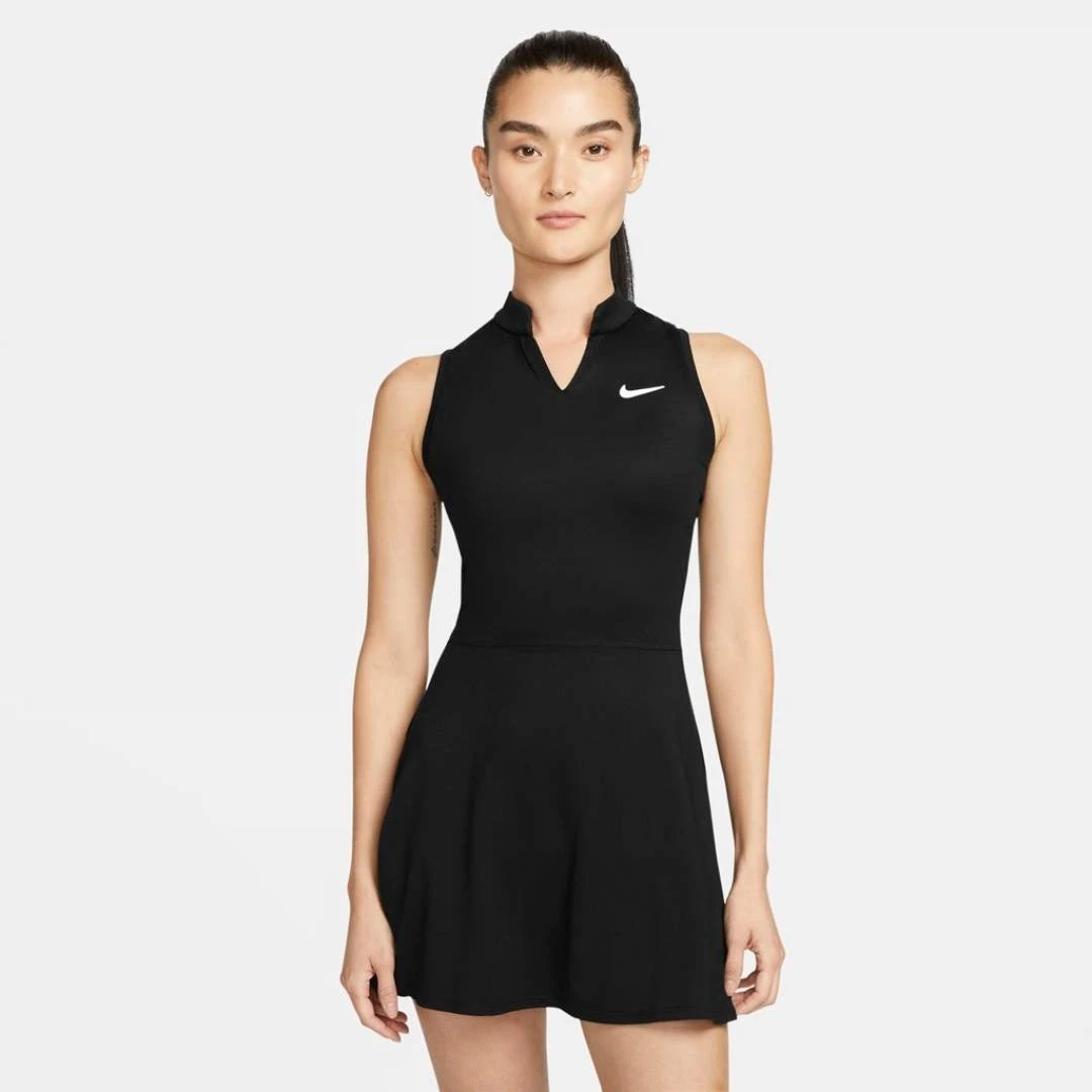 Nike Women's Dri-FIT Victory Dress (Black/White) 1 Nike Women's Dri-FIT Victory Dress (Black/White)