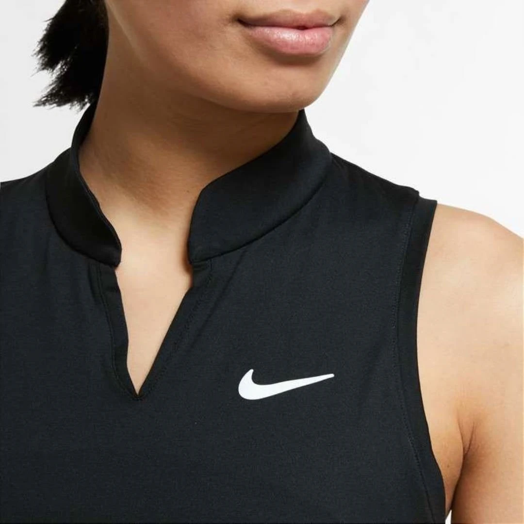 Nike Women's Dri-FIT Victory Dress (Black/White) 3 Nike Women's Dri-FIT Victory Dress (Black/White) - Image 3